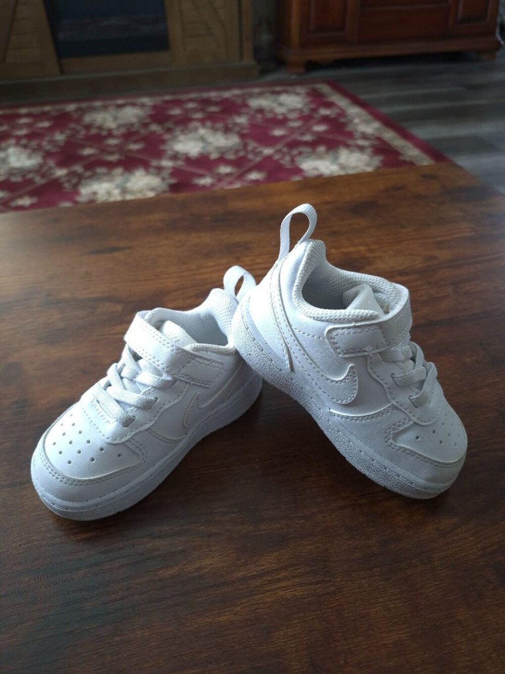 Nike Court Borough Low 2 White Infant Toddler Shoes